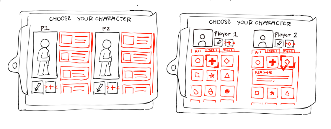 Character Selection Iteration 1